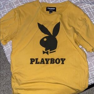 Yellow playboy shirt